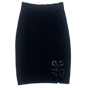 Project Runway Size Small Black Pencil Skirt with tie